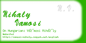 mihaly vamosi business card